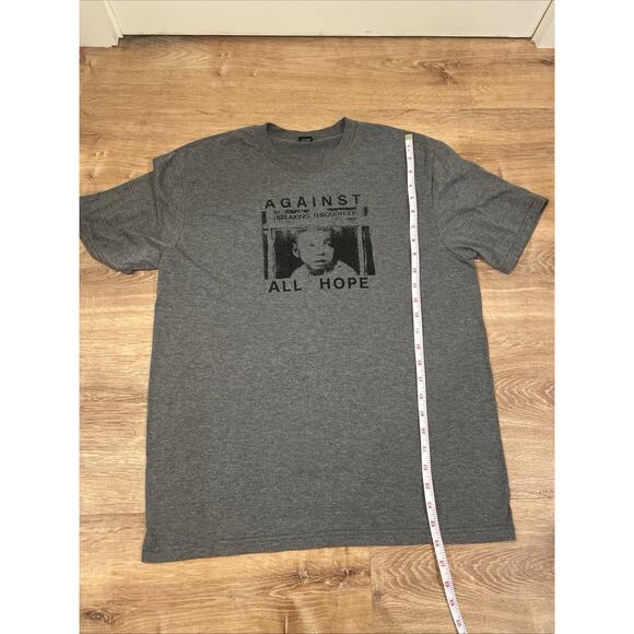 Against All Hope EP band Tour Tee Gray Size M Punk - Picture 1 of 5